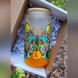 Butterfly Effect Glass Can